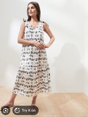 Banana Republic Factory Silky Watercolor Dress